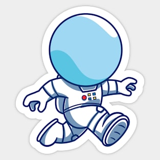 Astro Walking in the Moon Sticker